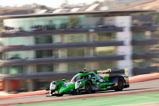 AUTO - ELMS - 4 HOURS OF PORTIMAO 2026 29 ROUSSET Louis (fra), GRAY Oliver (gbr), MASSON Esteban (fra), Forestier Racing by Panis, Oreca 07 - Gibson, LMP2, action during the 4 Hours of Portimao 2026, 6th round of the 2026 European Le Mans Series on the Autodromo Internacional do Algarve from October 8 to 10, 2026 in Portimao, Portugal - Copyright: xJoaoxFilipex