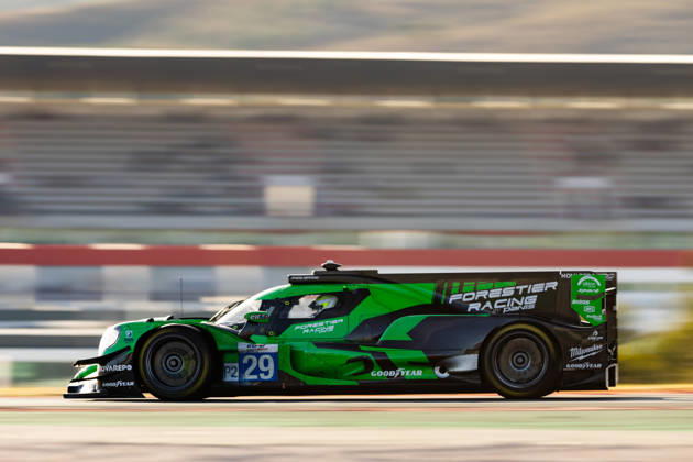 AUTO - ELMS - 4 HOURS OF PORTIMAO 2026 29 ROUSSET Louis (fra), GRAY Oliver (gbr), MASSON Esteban (fra), Forestier Racing by Panis, Oreca 07 - Gibson, LMP2, action during the 4 Hours of Portimao 2026, 6th round of the 2026 European Le Mans Series on the Autodromo Internacional do Algarve from October 8 to 10, 2026 in Portimao, Portugal - Copyright: xJoaoxFilipex