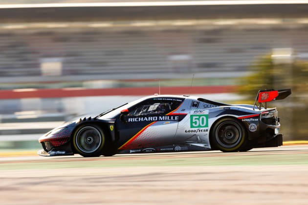 AUTO - ELMS - 4 HOURS OF PORTIMAO 2026 50 TOLEDO Custodio (usa), WADOUX Lilou (fra), AGOSTINI Riccardo (ita), Richard Mille AF Corse, Ferrari 296 LMGT3 Evo, LMGT3, action during the 4 Hours of Portimao 2026, 6th round of the 2026 European Le Mans Series on the Autodromo Internacional do Algarve from October 8 to 10, 2026 in Portimao, Portugal - Copyright: xJoaoxFilipex