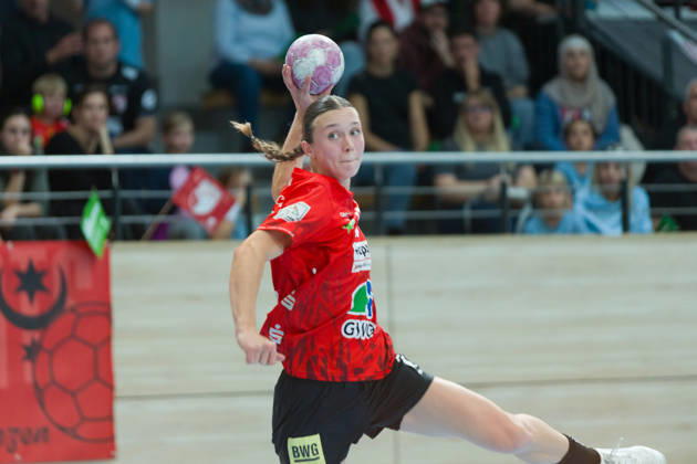Emma Hertha Halle, 17, SV Union Halle Neustadt vs. BSV Sachsen Zwickau, Women s Handball Bundesliga, 1st Bundesliga, Matchday 5, 2026–27 Season, October 10, 2026, Halle SWH Arena, Saxony-Anhalt, Germany
