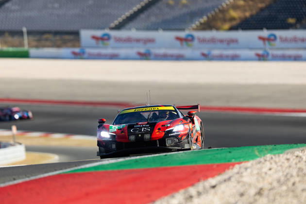 AUTO - ELMS - 4 HOURS OF PORTIMAO 2026 51 SAMANI Charles-Henri (fra), LAURSEN Conrad (den), RIGON Davide (ita), AF Corse, Ferrari 296 LMGT3 Evo, LMGT3, action during the 4 Hours of Portimao 2026, 6th round of the 2026 European Le Mans Series on the Autodromo Internacional do Algarve from October 8 to 10, 2026 in Portimao, Portugal - Copyright: xJoaoxFilipex
