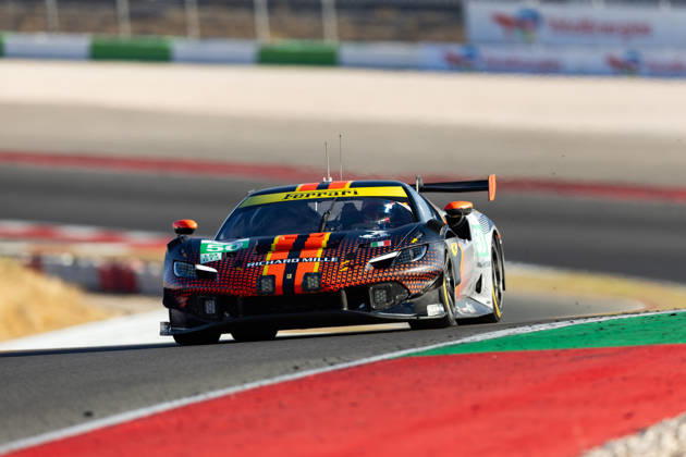 AUTO - ELMS - 4 HOURS OF PORTIMAO 2026 50 TOLEDO Custodio (usa), WADOUX Lilou (fra), AGOSTINI Riccardo (ita), Richard Mille AF Corse, Ferrari 296 LMGT3 Evo, LMGT3, action during the 4 Hours of Portimao 2026, 6th round of the 2026 European Le Mans Series on the Autodromo Internacional do Algarve from October 8 to 10, 2026 in Portimao, Portugal - Copyright: xJoaoxFilipex