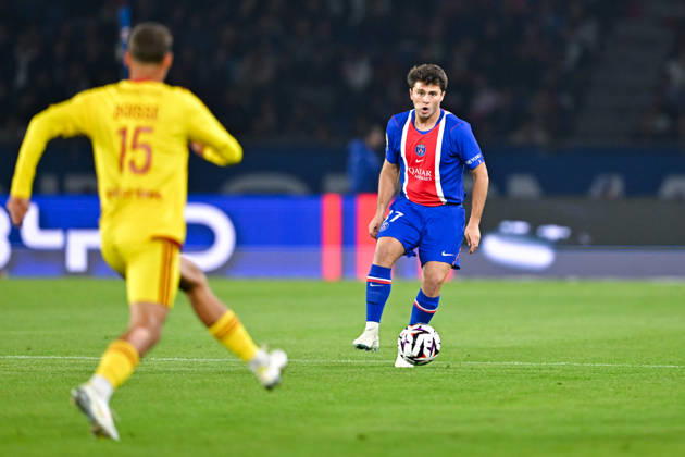 Paris Saint-Germain v Le Mans FC - Ligue 1 McDonald s 2026 2027 Noa BOISSE of Le Mans FC and Joao NEVES of Paris Saint-Germain during Ligue 1 McDonald s match between Paris and Le Mans at Parc des Princes on October 10, 2026 in Paris, France. Paris France  Copyright: xBaptistexFernandezx 776573319