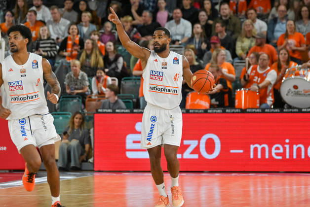 Marvin Heckel, ratiopharm Ulm, 47 on the ball: RASTA Vechta vs. ratiopharm Ulm, easyCredit Basketball Bundesliga, Matchday 5, 2026–2027 season, October 10, 2026, RASTA Vechta vs. ratiopharm Ulm, easyCredit Basketball Bundesliga, Matchday 5, 2026–2027 season, October 10, 2026, Vechta Copyright: xEibner-Pressefoto RobertxGertzenx EP_RGN