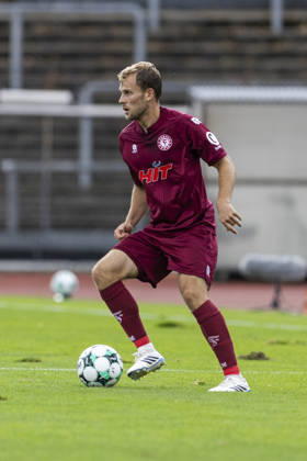 3rd Division, Fortuna Cologne vs. 1. FC Saarbrücken, October 10, 2026, Georg Strauch, Fortuna Cologne, 11; 3rd Division, Fortuna Cologne vs. 1. FC Saarbrücken, Matchday 8, on October 10, 2026, Südstadion, Cologne DFB regulations prohibit any use of photographs as image sequences and or quasi-video Copyright: xBEAUTIFULxSPORTS Meuselx