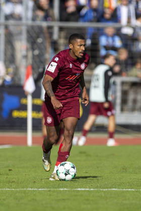 3rd Division, Fortuna Cologne vs. 1. FC Saarbrücken, October 10, 2026, Florian Heister, Fortuna Cologne, 17, 3rd Division, Fortuna Cologne vs. 1. FC Saarbrücken, Matchday 8, on October 10, 2026, Südstadion, Cologne DFB regulations prohibit any use of photographs as image sequences and or quasi-video Copyright: xBEAUTIFULxSPORTS Meuselx
