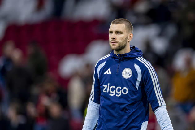 AMSTERDAM: AFC Ajax Amsterdam goalkeeper Maarten Paes during the Vriendenloterij Eredivisie match between Ajax and NEC at the Johan Cruijff ArenA on October 10, 2026, in Amsterdam, the Netherlands. Photo by DeFodi Images