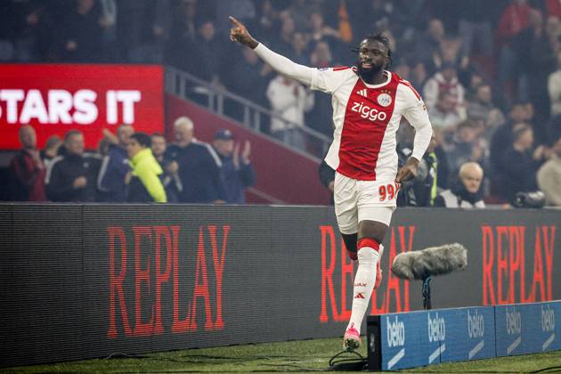 AMSTERDAM - Tolu Arokodare of Ajax celebrates the 1-0 during the Dutch Eredivisie match between AFC Ajax and NEC Nijmegen at the Johan Cruijff ArenA on October 10, 2026 in Amsterdam, the Netherlands. MAURICE VAN STEEN ANP Eredivisie 2026 27 xVIxANPxSportx xxANPxIVx 572057320 originalFilename: 572057320