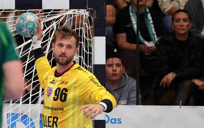 October 10, 2026, Germany, Göppingen, Opel HBL Bundesliga Handball, FRISCH AUF Göppingen vs. SG BBM Bietigheim, Jan Hrdlicka (BBM)