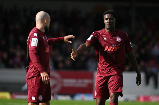 October 10, 2026, xophax, Soccer 3rd Division, Fortuna Cologne vs. Saarbrücken: Adrian Stanilewicz (left) and Romeo Aigbekaen (right), both of Fortuna Cologne