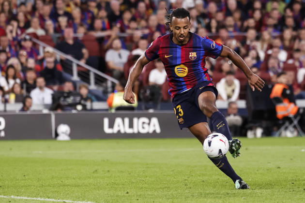 October 10, 2026, Barcelona, Barcelona, Spain: Jules Kounde of FC Barcelona, Barca in action during the Spanish league, LaLiga EA Sports, football match played between FC Barcelona and Getafe CF at Spotify Camp Nou stadium on October 10, 2026 in Barcelona, Spain. FC Barcelona V Getafe CF - LaLiga EA Sports  - ZUMAa181 20261010_zaa_a181_119 Copyright: xJavierxBorregox