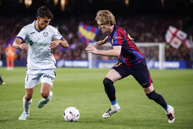 October 10, 2026, Barcelona, Barcelona, Spain: Anthony Gordon of FC Barcelona, Barca in action during the Spanish league, LaLiga EA Sports, football match played between FC Barcelona and Getafe CF at Spotify Camp Nou stadium on October 10, 2026 in Barcelona, Spain. FC Barcelona V Getafe CF - LaLiga EA Sports - ZUMAa181 20261010_zaa_a181_122 Copyright: xJavierxBorregox