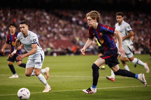 October 10, 2026, Barcelona, Barcelona, Spain: Anthony Gordon of FC Barcelona, Barca in action during the Spanish league, LaLiga EA Sports, football match played between FC Barcelona and Getafe CF at Spotify Camp Nou stadium on October 10, 2026 in Barcelona, Spain. FC Barcelona V Getafe CF - LaLiga EA Sports - ZUMAa181 20261010_zaa_a181_125 Copyright: xJavierxBorregox