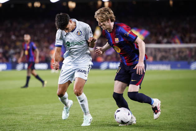 October 10, 2026, Barcelona, Barcelona, Spain: Anthony Gordon of FC Barcelona, Barca in action during the Spanish league, LaLiga EA Sports, football match played between FC Barcelona and Getafe CF at Spotify Camp Nou stadium on October 10, 2026 in Barcelona, Spain. Barcelona Spain - ZUMAa181 20261010_zaa_a181_123 Copyright: xJavierxBorregox