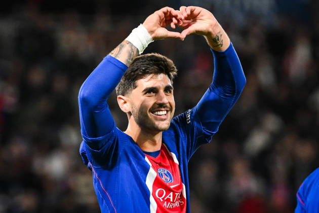 October 10, 2026, Paris, France, France: Lucas BERALDO of PSG celebrates his goal during the Ligue 1 match between Paris Saint-Germain (PSG) and Le Mans FC at Parc des Princes Stadium on October 10, 2026 in Paris, France. Paris France - ZUMAm308 20261010_zsp_m308_005 Copyright: xMatthieuxMirvillex
