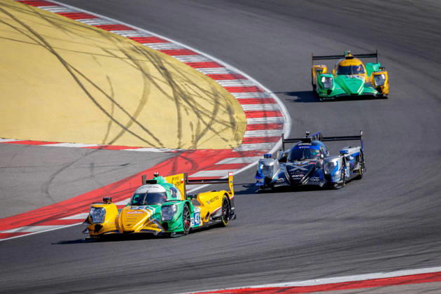 AUTO - ELMS - 4 HOURS OF PORTIMAO 2026 43 SMIECHOWSKI Jakub (pol), DILLMANN Tom (fra), YELLOLY Nicholas (gbr), Inter Europol Competition, Oreca 07 - Gibson, LMP2, action during the 4 Hours of Portimao 2026, 6th round of the 2026 European Le Mans Series on the Autodromo Internacional do Algarve from October 8 to 10, 2026 in Portimao, Portugal - PortimaoPortugal Copyright: xPauloxMariax