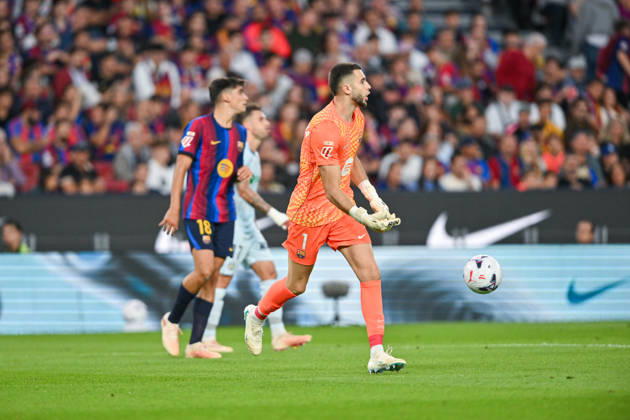 FC Barcelona, Barca v GETAFE CF SPOTIFY CAMP NOU. BARCELONA October 10,2026 FC BARCELONA vs GETAFE CF OCTOBER 10 ,2026 Joan Garcia (1) Goalkeeper of FC Barcelona (1) during the match between FC Barcelona and Getafe CF corresponding to the eighth day of La Liga EA Sports at at Spotify Camp Nou in Barcelona, Spain. Barcelona ESP Copyright: xS.xRosx