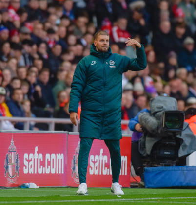 Sunderland v Brighton, Premier League, Football, Stadium Of Light, Sunderland UK - 10 Oct 2026 Fabian Hurzeler manager of Brighton & Hove Albion Football Club Sunderland Stadium Of Light Tyne and Wear UK, UK NEWSPAPERS OUT Copyright: xAdamxCookx