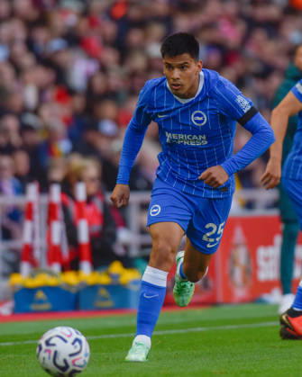 Sunderland v Brighton, Premier League, Football, Stadium Of Light, Sunderland UK - 10 Oct 2026 Diego Gomez of Brighton & Hove Albion Football Club Sunderland Stadium Of Light Tyne and Wear UK, UK NEWSPAPERS OUT Copyright: xAdamxCookx