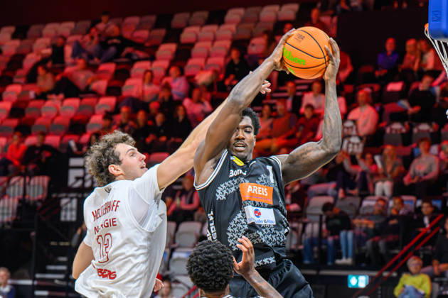 October 10, 2026 Basketball Season 2026–2027 2nd Bundesliga Pro A Matchday 4 Nuremberg Falcons Basketball Club NBC Kreisbau Kirchheim Knights AlSch xalxscx Daniel Helterhoff 13, Nuremberg Falcons BC NBC Philip Alston 1, Kreisbau Kirchheim Knights