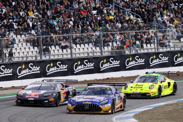 DTM Finale at the Hockenheimring, October 9–11, 2026 DTM Finale at the Hockenheimring, October 9–11, Race on Saturday Pictured: Three-way battle between Maro Engel (GER), Marco Mapelli (ITA), and Thomas Preining (AUT) Copyright: xBEAUTIFULxSPORTS Bernhardtx