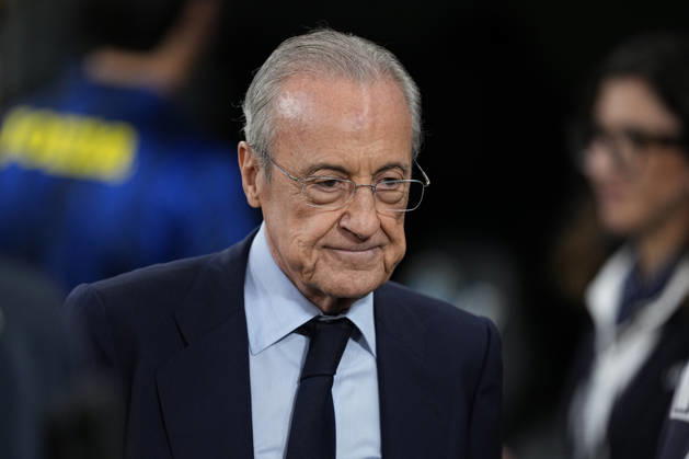 October 10, 2026, Madrid, Madrid, Spain: Florentino Perez, President of Real Madrid, during the Spanish League, LaLiga EA Sports, football match between Real Madrid and Villarreal CF at Bernabeu stadium on October 10, 2026, in Madrid, Spain. Madrid Spain - ZUMAa181 20261010_zaa_a181_141 Copyright: xOscarxJ.xBarrosox