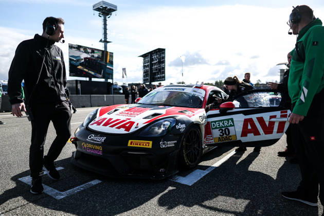 ADAC GT4 Germany, 11. + 12. Rennen Hockenheim 2026 30 Porsche 718 Cayman GT4 RS Clubsport, Avia W&S Motorsport: Maximilian Schreyer, Alon Gabbay - picture by Gruppe C Photography Sachsenring Hockenheimring Bayern Germany Copyright: xGruppexCxPhotographyx