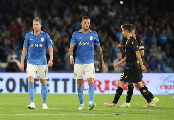 October 10, 2026, Napoli, Campania, ITALIA: Goal the Kevi De Bruyne of SSC Napoli during the 2026 27 Serie A match between SSC Napoli and FC Frosinone, played on October 10, 2026, at the Stadio Diego Armando Maradona in Naples Serie A Football Match Ã¢â‚¬ 2026 27 Season: Napoli Vs. Frosinone  - ZUMAs236 20261010_aap_s236_018 Copyright: xFabioxSassox