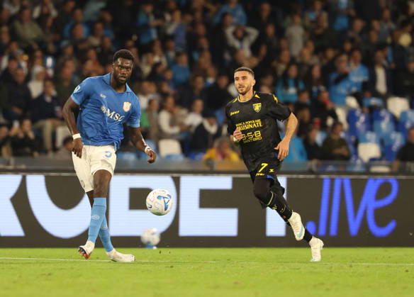 October 10, 2026, Napoli, Campania, ITALIA: Benoit Badiashile of SSC Napoli during the 2026 27 Serie A match between SSC Napoli and FC Frosinone, played on October 10, 2026, at the Stadio Diego Armando Maradona in Naples Serie A Football Match †2026 27 Season: Napoli Vs. Frosinone - ZUMAs236 20261010_aap_s236_019 Copyright: xFabioxSassox