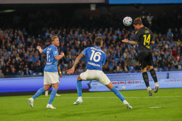 October 10, 2026, Napoli, Campania, ITALIA: Giacomo CaloÂ² of FC Frosinone during the 2026 27 Serie A match between SSC Napoli and FC Frosinone, played on October 10, 2026, at the Stadio Diego Armando Maradona in Naples Serie A Football Match Ã¢â‚¬ 2026 27 Season: Napoli Vs. Frosinone  - ZUMAs236 20261010_aap_s236_021 Copyright: xFabioxSassox