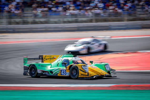 AUTO - ELMS - 4 HOURS OF PORTIMAO 2026 43 SMIECHOWSKI Jakub (pol), DILLMANN Tom (fra), YELLOLY Nicholas (gbr), Inter Europol Competition, Oreca 07 - Gibson, LMP2, action during the 4 Hours of Portimao 2026, 6th round of the 2026 European Le Mans Series on the Autodromo Internacional do Algarve from October 8 to 10, 2026 in Portimao, Portugal - PortimaoPortugal Copyright: xPauloxMariax