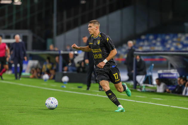 October 10, 2026, Napoli, Campania, ITALIA: Giorgio Kvernadze of FC Frosinone during the 2026 27 Serie A match between SSC Napoli and FC Frosinone, played on October 10, 2026, at the Stadio Diego Armando Maradona in Naples Serie A Football Match Ã¢â‚¬ 2026 27 Season: Napoli Vs. Frosinone  - ZUMAs236 20261010_aap_s236_030 Copyright: xFabioxSassox