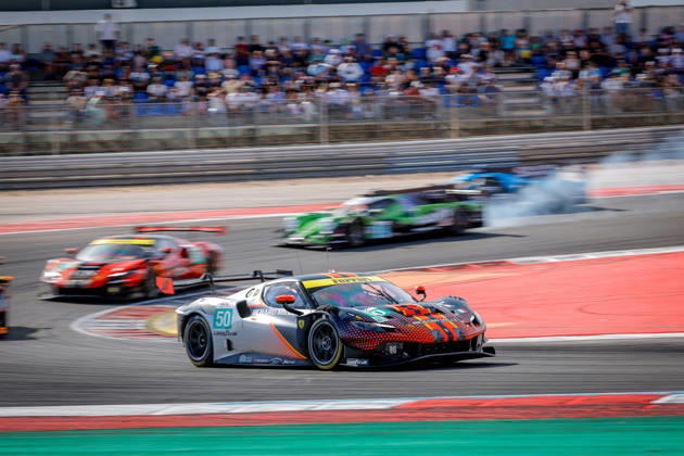 AUTO - ELMS - 4 HOURS OF PORTIMAO 2026 50 TOLEDO Custodio (usa), WADOUX Lilou (fra), AGOSTINI Riccardo (ita), Richard Mille AF Corse, Ferrari 296 LMGT3 Evo, LMGT3, action during the 4 Hours of Portimao 2026, 6th round of the 2026 European Le Mans Series on the Autodromo Internacional do Algarve from October 8 to 10, 2026 in Portimao, Portugal - PortimaoPortugal Copyright: xPauloxMariax