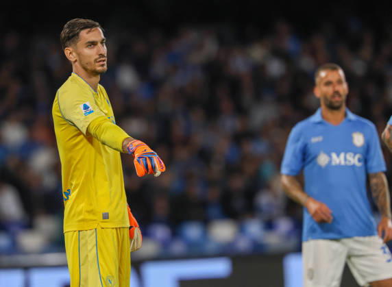 October 10, 2026, Napoli, Campania, ITALIA: Alex Meret of SSC Napoli during the 2026 27 Serie A match between SSC Napoli and FC Frosinone, played on October 10, 2026, at the Stadio Diego Armando Maradona in Naples Serie A Football Match †2026 27 Season: Napoli Vs. Frosinone - ZUMAs236 20261010_aap_s236_036 Copyright: xFabioxSassox
