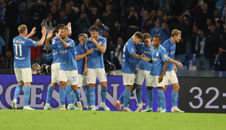 October 10, 2026, Napoli, Campania, ITALIA: Goal the Noa Lang of SSC Napoli during the 2026 27 Serie A match between SSC Napoli and FC Frosinone, played on October 10, 2026, at the Stadio Diego Armando Maradona in Naples Serie A Football Match †2026 27 Season: Napoli Vs. Frosinone - ZUMAs236 20261010_aap_s236_038 Copyright: xFabioxSassox