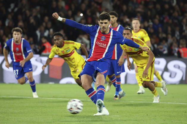 FOOTBALL : Paris Saint Germain Vs Le Mans - Ligue 1 - 10 10 2026 But de Lucas Beraldo (Paris Saint Germain) ParisFrance  Copyright: xMichaelxBaucherx
