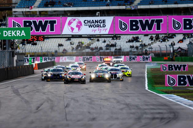 ADAC GT4 Germany, 11. + 12. Rennen Hockenheim 2026 51 BMW M4 GT4 Evo, FK Performance Motorsport: Gabriele Piana, Benjamin Sylvestersson, 30 Porsche 718 Cayman GT4 RS Clubsport, Avia W&S Motorsport: Maximilian Schreyer, Alon Gabbay - picture by Gruppe C Photography Sachsenring Hockenheimring Baden-Württemberg Germany Copyright: xGruppexCxPhotographyx