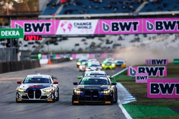 ADAC GT4 Germany, 11. + 12. Rennen Hockenheim 2026 51 BMW M4 GT4 Evo, FK Performance Motorsport: Gabriele Piana, Benjamin Sylvestersson, 66 BMW M4 GT4 Evo, ME Motorsport: Leon Bauchmüller, Lukas Stiefelhagen - picture by Gruppe C Photography Sachsenring Hockenheimring Baden-Württemberg Germany Copyright: xGruppexCxPhotographyx