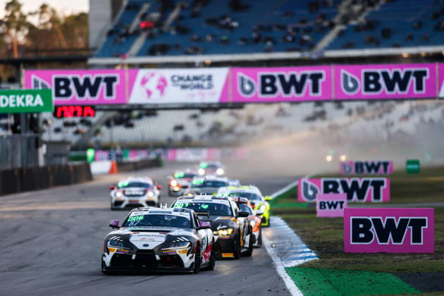 ADAC GT4 Germany, 11. + 12. Rennen Hockenheim 2026 87 Toyota GR Supra GT4 EVO2, CRT Lucas Cartelle, Hudson Schwartz - picture by Gruppe C Photography Sachsenring Hockenheimring Baden-Württemberg Germany Copyright: xGruppexCxPhotographyx