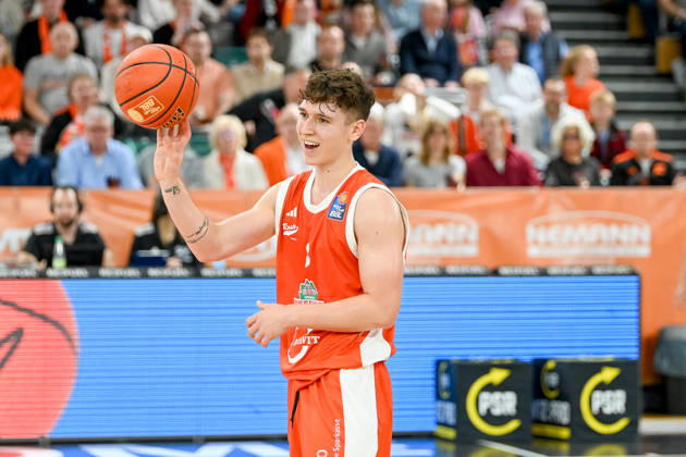 Dominik Dolic, RASTA Vechta, 08 RASTA Vechta vs. ratiopharm Ulm, easyCredit Basketball Bundesliga, Matchday 5, 2026–2027 Season, October 10, 2026, RASTA Vechta vs. ratiopharm Ulm, easyCredit Basketball Bundesliga, Matchday 5, 2026–2027 season, October 10, 2026, Vechta Copyright: xEibner-Pressefoto RobertxGertzenx EP_RGN