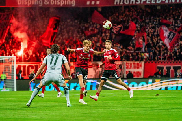 Tim Janisch, 1. FC Nuremberg, 32, GER, 1. FC Nuremberg vs. VfL Wolfsburg, Soccer, 2. Bundesliga, Matchday 7, 2026–2027 Season, October 10, 2026, DFL regulations prohibit any use of photographs as image sequences and or quasi-video, GER, 1. FC Nuremberg vs. VfL Wolfsburg, soccer, 2. Bundesliga, Matchday 7, 2026–2027 season, October 10, 2026, Nuremberg Copyright: xEibner-Pressefoto MaxxVogelx EP_MVL
