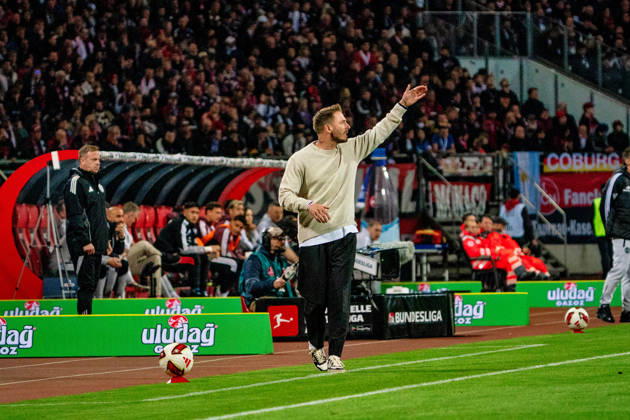 Tobias Strobl, VfL Wolfsburg, Head Coach, GER, 1. FC Nuremberg vs. VfL Wolfsburg, Soccer, 2. Bundesliga, Matchday 7, 2026–2027 Season, October 10, 2026, DFL regulations prohibit any use of photographs as image sequences and or quasi-video, GER, 1. FC Nuremberg vs. VfL Wolfsburg, soccer, 2. Bundesliga, Matchday 7, 2026–2027 season, October 10, 2026, Nuremberg Copyright: xEibner-Pressefoto MaxxVogelx EP_MVL