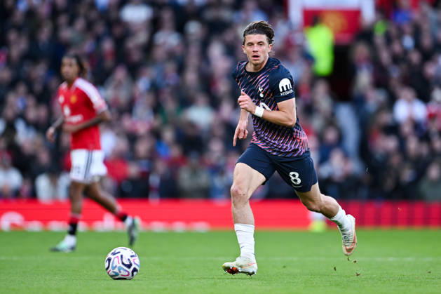 MANCHESTER, ENGLAND, OCT 10: Conor Gallagher of Tottenham Hotspur in action during the Premier League match between Manchester United, ManU and Tottenham Hotspur at Old Trafford in Manchester, England (Will Palmer Sports Press Photo) Copyright: xWillxPalmer SportsxPressxPhotox Sportspressphoto_SPR251603