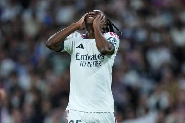 ESP: Real Madrid - Villarreal CF. La Liga EA Sports. Matchday 8. Yan Diomande of Real Madrid CF during the La Liga EA Sports match between Real Madrid and Villarreal CF played at Santiago Bernabeu Stadium on 10 Oct 2026 in Madrid, Spain. kpng Copyright: xCesarxCebollax xPRESSINPHOTOx PS_2627_RMA_VIL_015