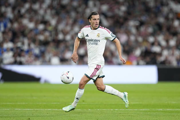 October 10, 2026, Madrid, Madrid, Spain: Alvaro Carreras of Real Madrid CF in action during the Spanish League, LaLiga EA Sports, football match between Real Madrid and Villarreal CF at Bernabeu stadium on October 10, 2026, in Madrid, Spain. Real Madrid V Villarreal CF - LaLiga EA Sports - ZUMAa181 20261010_zaa_a181_169 Copyright: xOscarxJ.xBarrosox