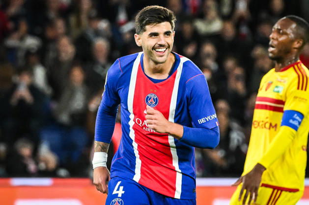 October 10, 2026, Paris, France, France: Lucas BERALDO of PSG celebrates his goal during the Ligue 1 match between Paris Saint-Germain (PSG) and Le Mans FC at Parc des Princes Stadium on October 10, 2026 in Paris, France. Paris France - ZUMAm308 20261010_zsp_m308_006 Copyright: xMatthieuxMirvillex
