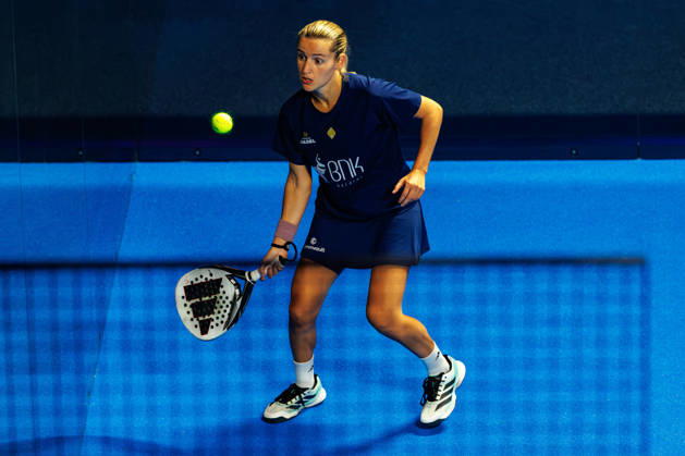 DÜSSELDORF, GERMANY - 10 OCTOBER 2026: Image shows Ariana Sanchez Fallada (ESP) during CUPRA Germany Premier Padel P2 2026 Day 7: Semifinals at CASTELLO Düsseldorf on 10 10 2026 in Düsseldorf, Germany. Germany Copyright: xFröhlichxPascalx