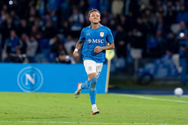 Napoli v Frosinone - Serie A Enilive Noa Lang of SSC Napoli celebrates after scoring second goal during the Serie A Enilive match between Napoli and Frosinone at Stadio Diego Armando Maradona on October 10, 2026 in Naples, Italy Naples Stadio Diego Armando Maradona Campania Italy Copyright: xGiuseppexMaffiax 261010_SerieA_Napoli-Frosinone_GM_06436