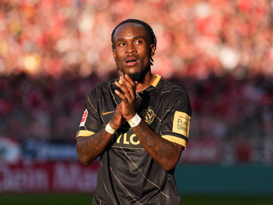 Noel Futkeu, SV Elversberg, 9 GER, 1 FC Union Berlin vs. SV Elversberg, 1 Bundesliga, Matchday 5, 2026–27 season, Stadion An der Alten Foersterei, Berlin, October 10, 2026. DFL regulations prohibit any use of photographs as image sequences and or quasi-video. 1. FC Union Berlin vs. SV Elversberg, 1 Bundesliga, Matchday 5, 2026–27 Season, October 10, 2026, Berlin Copyright: xEibner-Pressefoto ScottxColemanx EP_SCN