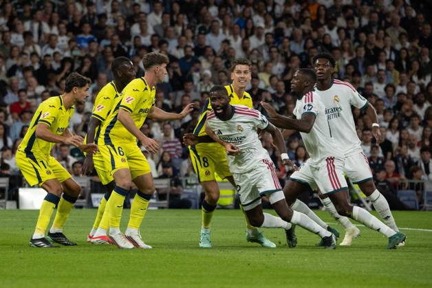 October 10, 2026, Madrid, Spain: Antonio Ro¼diger (C) seen in action during the La Liga EA SPORTS 2026-2027 match between Real Madrid and Villarreal. La Liga EA SPORTS 2026-2027 - (Half-Time) Real Madrid Vs. Villarreal In Madrid, Spain - 10 Oct 2026 - ZUMAs197 20261010_aaa_s197_236 Copyright: xDavidxCanalesx